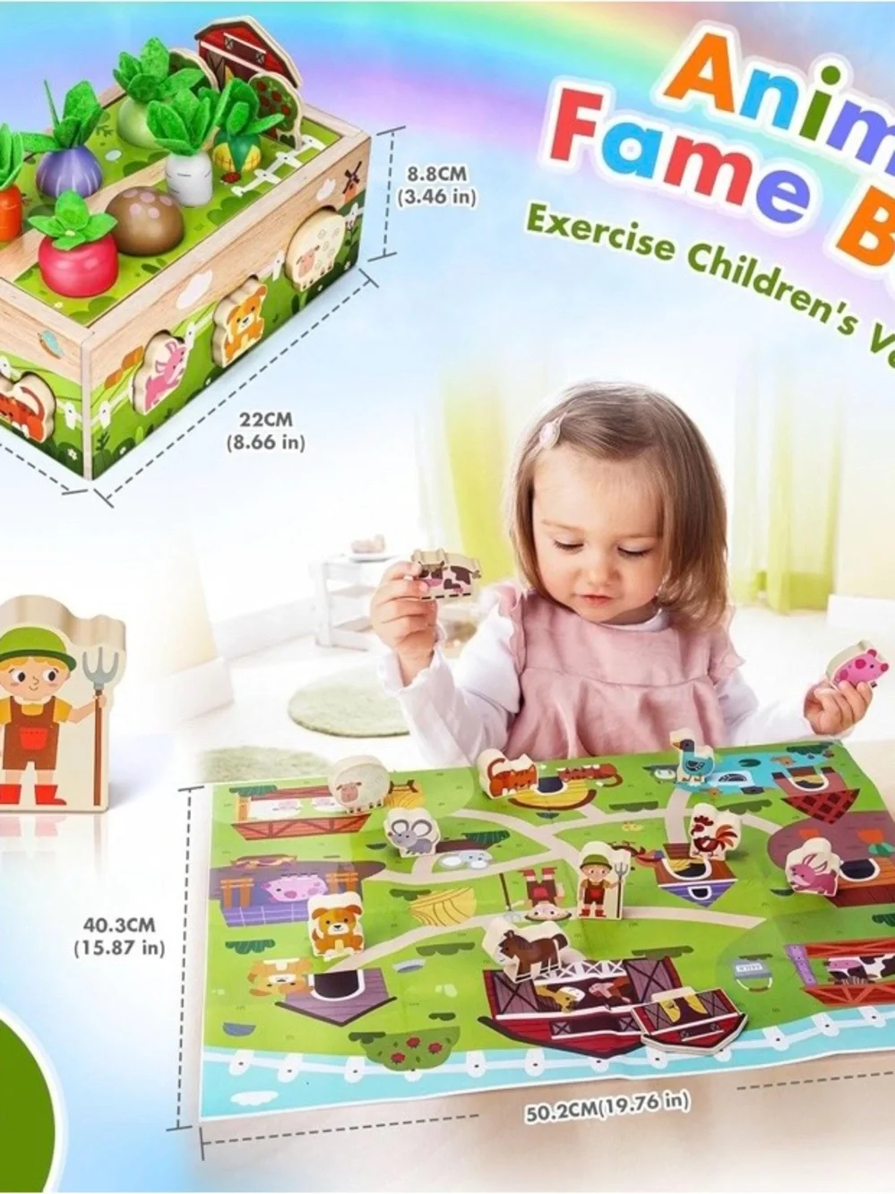 NEW - Montessori Wooden Sensory Toddler Toys: educational learning, fine motor